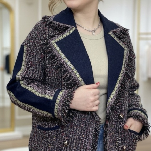 NWOT Multicolor Tweed Women Jacket - Picture 13 of 13